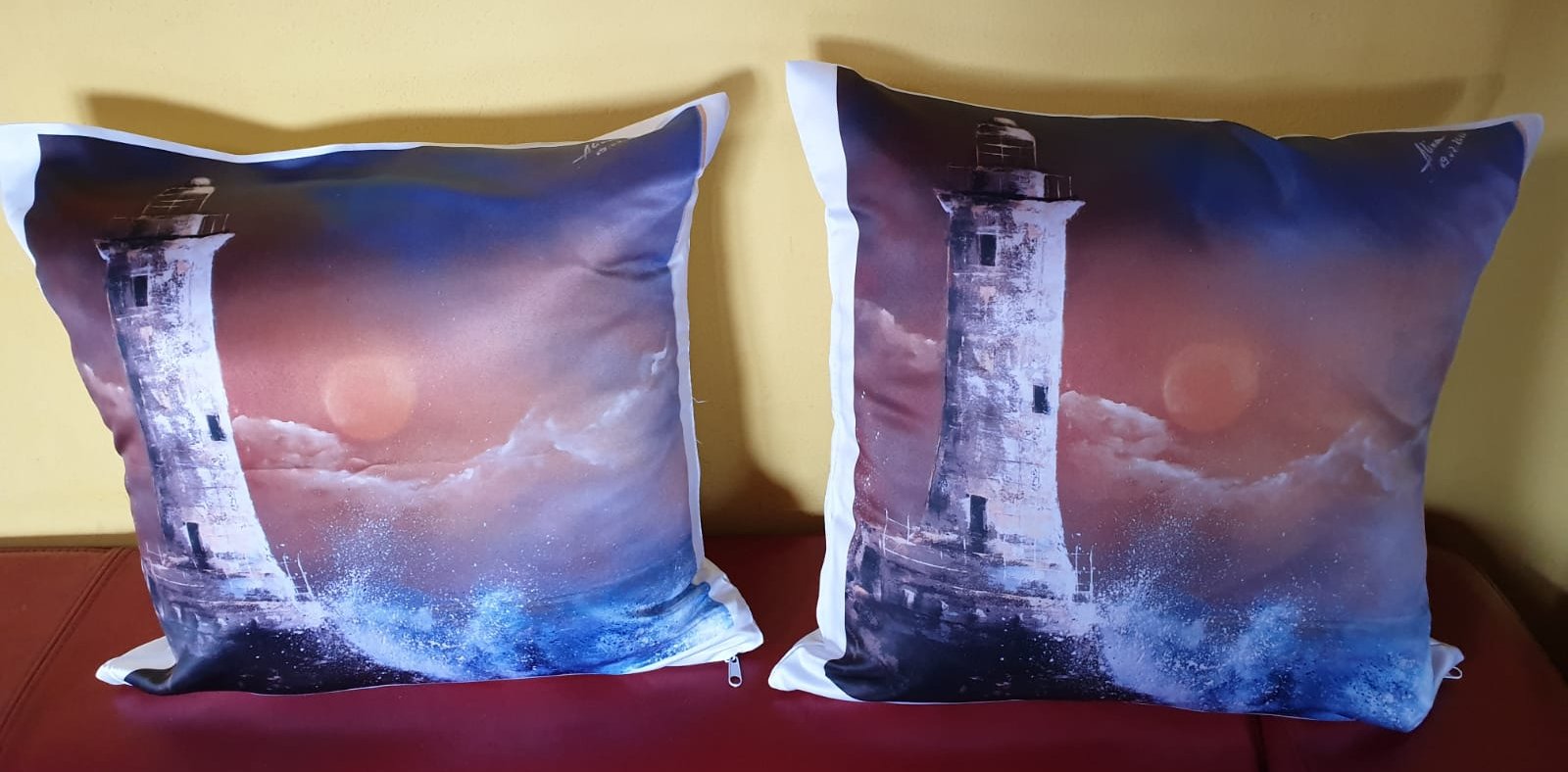 ArteDiAlina.com painting: La Corbière at windy sunset